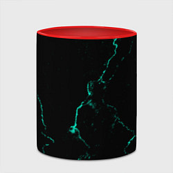 Кружка 3D Color black turquoise, цвет: 3D-белый + красный — фото 2