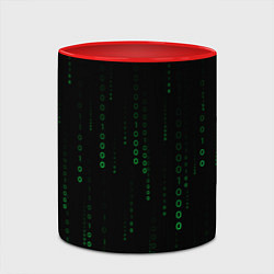 Кружка 3D Color black green, цвет: 3D-белый + красный — фото 2