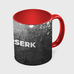 Кружка 3D Berserk - grey gradient по-горизонтали, цвет: 3D-белый + красный