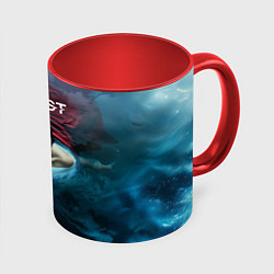 Кружка 3D Рассказ служанки - Джун, цвет: 3D-белый + красный