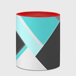 Кружка 3D Color black blue, цвет: 3D-белый + красный — фото 2