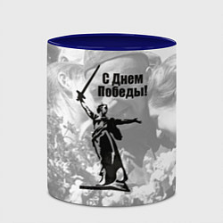 Кружка 3D Победа 80 лет родина мать, цвет: 3D-белый + синий — фото 2