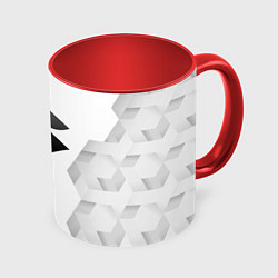 Кружка 3D Suzuki white poly, цвет: 3D-белый + красный