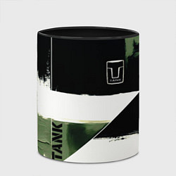Кружка 3D Tank логотип машины, цвет: 3D-белый + черный — фото 2