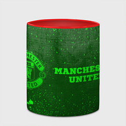 Кружка 3D Manchester United - green gradient по-горизонтали, цвет: 3D-белый + красный — фото 2