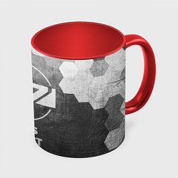 Кружка 3D Mass Effect - grey gradient, цвет: 3D-белый + красный