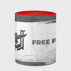 Кружка 3D Free Fire - white gradient по-горизонтали, цвет: 3D-белый + красный — фото 2