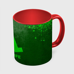 Кружка 3D Half-Life - green gradient, цвет: 3D-белый + красный
