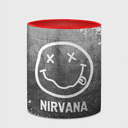 Кружка 3D Nirvana - grey gradient, цвет: 3D-белый + красный — фото 2