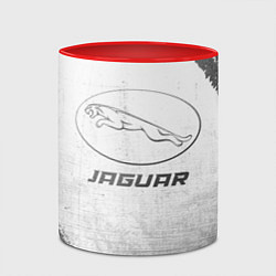 Кружка 3D Jaguar - white gradient, цвет: 3D-белый + красный — фото 2