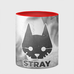 Кружка 3D Stray - white gradient, цвет: 3D-белый + красный — фото 2