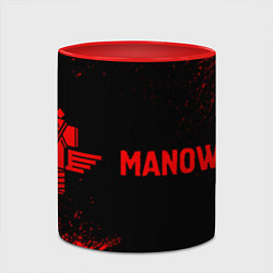 Кружка 3D Manowar - red gradient по-горизонтали, цвет: 3D-белый + красный — фото 2