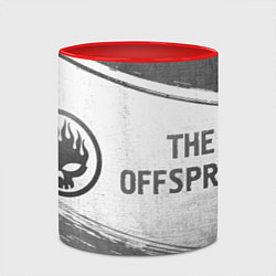 Кружка 3D The Offspring - white gradient по-горизонтали, цвет: 3D-белый + красный — фото 2