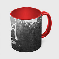 Кружка 3D Maneskin - grey gradient, цвет: 3D-белый + красный