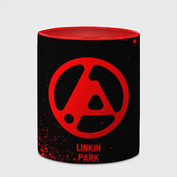 Кружка 3D Linkin Park 2024 - red gradient, цвет: 3D-белый + красный — фото 2
