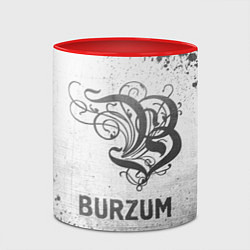 Кружка 3D Burzum - white gradient, цвет: 3D-белый + красный — фото 2