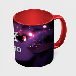 Кружка 3D Astro логотип группы из кристаллов, цвет: 3D-белый + красный