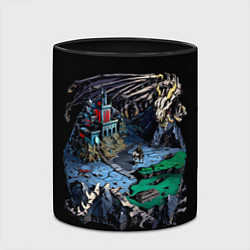 Кружка 3D Костяной дракон некрополиса - Герои Меча и Магии 3, цвет: 3D-белый + черный — фото 2