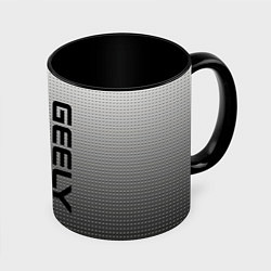 Кружка 3D Geely серый текстурный, цвет: 3D-белый + черный