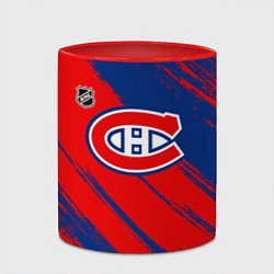 Кружка 3D Монреаль Канадиенс - брызги, цвет: 3D-белый + красный — фото 2