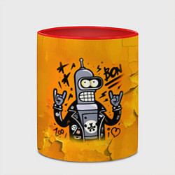 Кружка 3D Cool Bender - graffiti, цвет: 3D-белый + красный — фото 2