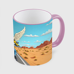 Кружка 3D Летящий в даль Гомер - Ария, цвет: 3D-розовый кант