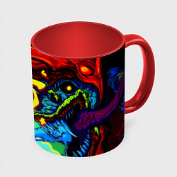 Кружка 3D Doom hyper monster, цвет: 3D-белый + красный