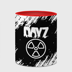 Кружка 3D Dayz белые краски лого, цвет: 3D-белый + красный — фото 2