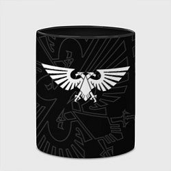 Кружка 3D Вархаммер - Империум человечества, цвет: 3D-белый + черный — фото 2