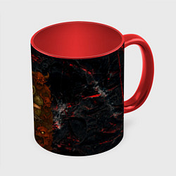 Кружка 3D Эрик Картман Doom, цвет: 3D-белый + красный
