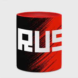 Кружка 3D Rust logo, цвет: 3D-белый + красный — фото 2