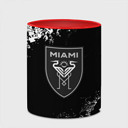 Кружка 3D Miami inter camo black, цвет: 3D-белый + красный — фото 2