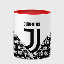 Кружка 3D Juventus символы китайские, цвет: 3D-белый + красный — фото 2