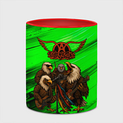 Кружка 3D Aerosmith орлы, цвет: 3D-белый + красный — фото 2