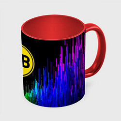 Кружка 3D Borussia градиент текстура, цвет: 3D-белый + красный