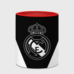 Кружка 3D Real Madrid геометрия спорт, цвет: 3D-белый + красный — фото 2