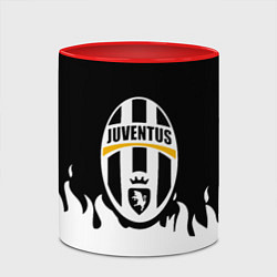 Кружка 3D Juventus белый огонь, цвет: 3D-белый + красный — фото 2