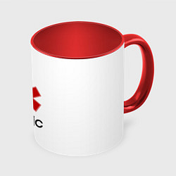 Кружка 3D Медик, цвет: 3D-белый + красный