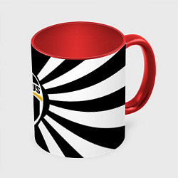 Кружка 3D Ювентус линии, цвет: 3D-белый + красный
