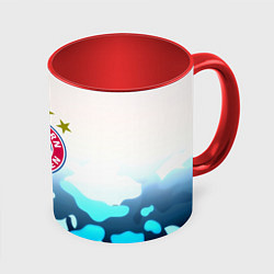 Кружка 3D Бавария Мюнхен камуфляж, цвет: 3D-белый + красный