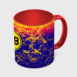 Кружка 3D Borussia краски, цвет: 3D-белый + красный