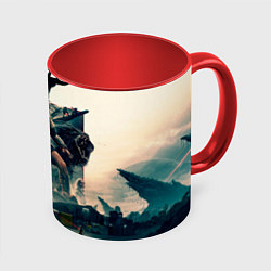 Кружка цветная Персонажи из Хищник планета смерти