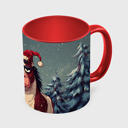 Кружка цветная Уставшая лошадь