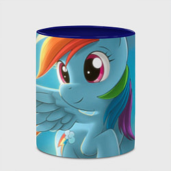 Кружка 3D My littlle pony, цвет: 3D-белый + синий — фото 2