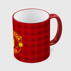 Кружка 3D Manchester United, цвет: 3D-красный кант