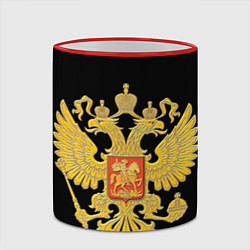 Кружка 3D Герб России: золото, цвет: 3D-красный кант — фото 2