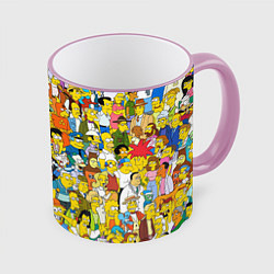 Кружка 3D Simpsons Stories, цвет: 3D-розовый кант