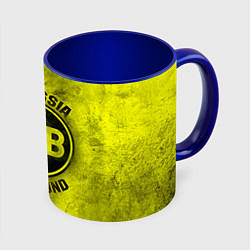 Кружка 3D Borussia Dortmund, цвет: 3D-белый + синий