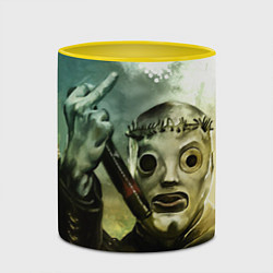 Кружка 3D Slipknot, цвет: 3D-белый + желтый — фото 2