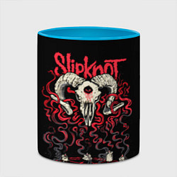 Кружка 3D Slipknot, цвет: 3D-белый + небесно-голубой — фото 2